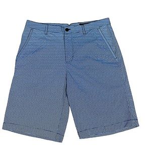 DUNNING GOLF: Everbest Men’s Player Fit Woven Blue Shorts - Size 32